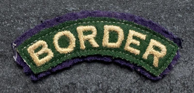 WW2 1st Battalion Border Regiment Shoulder Title