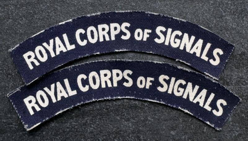 WW2 Royal Corps Of Signals Shoulder Titles