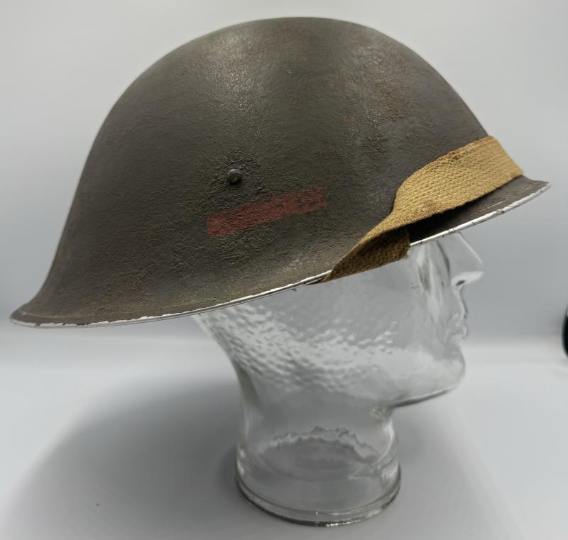 WW2 2nd Battalion East Yorkshire Regiment MKIII Helmet