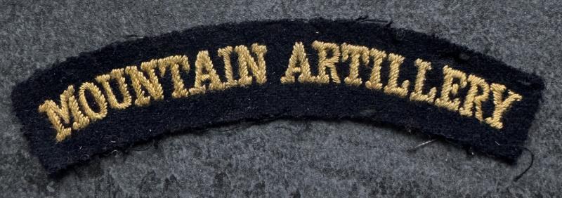 WW2 Mountain Artillery Shoulder Title
