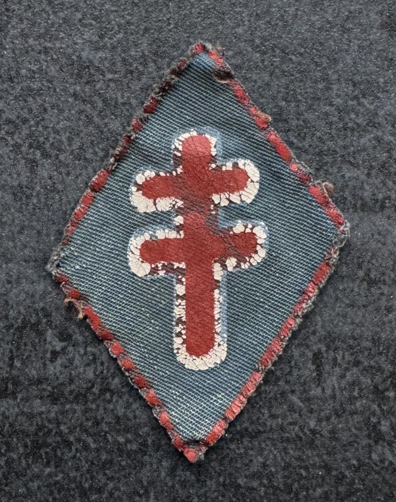 WW2 1st Free French Division Formation Sign