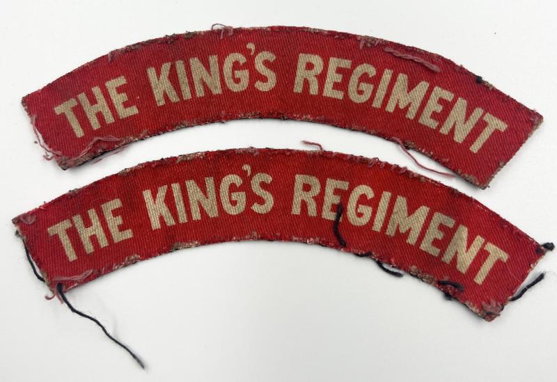 WW2 The Kings Liverpool Regiment Shoulder Titles