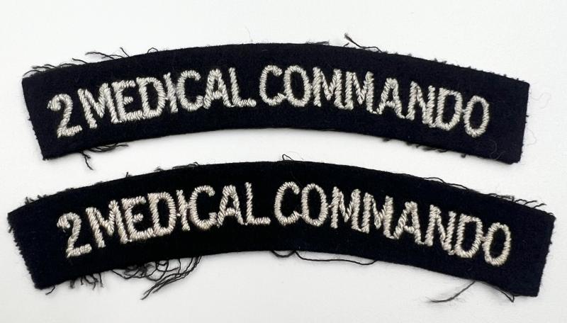 WW2 2 Medical Commando Shoulder Titles