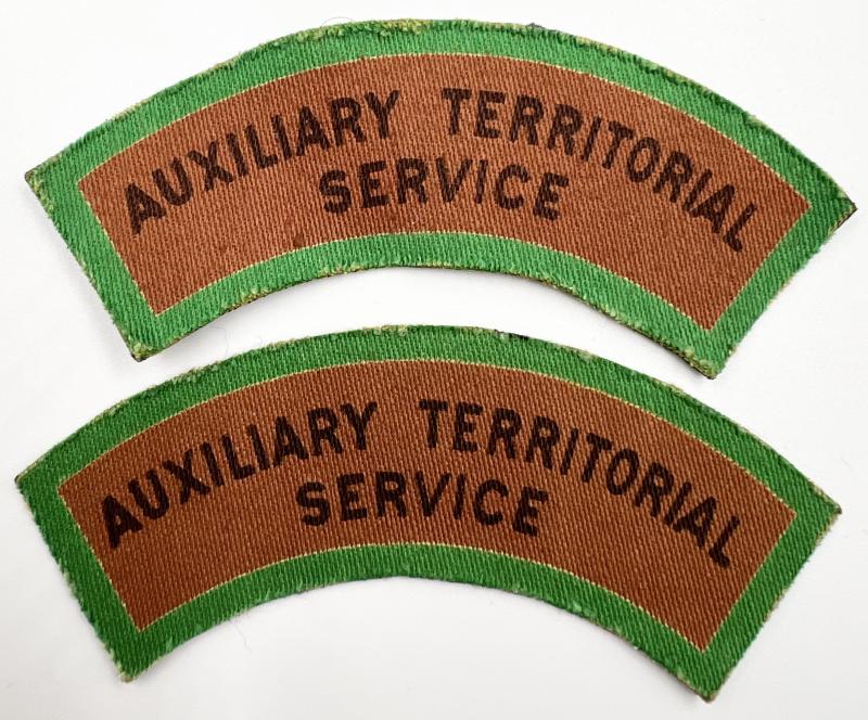 WW2 Auxiliary Territorial Service Shoulder Titles