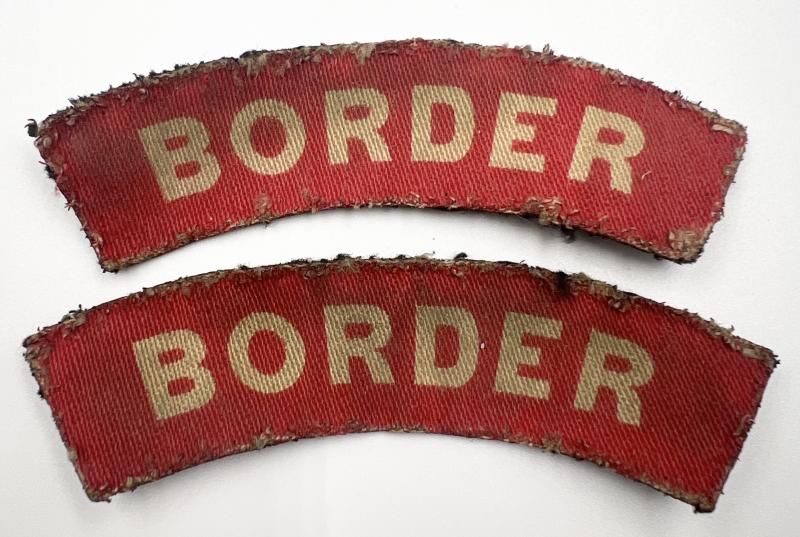 WW2 Border Regiment Shoulder Titles