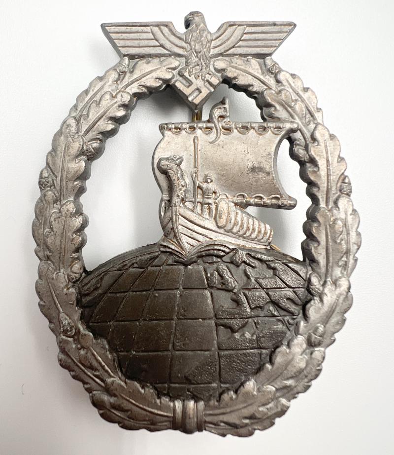 WW2 German Kriegsmarine Auxiliary Cruiser Badge