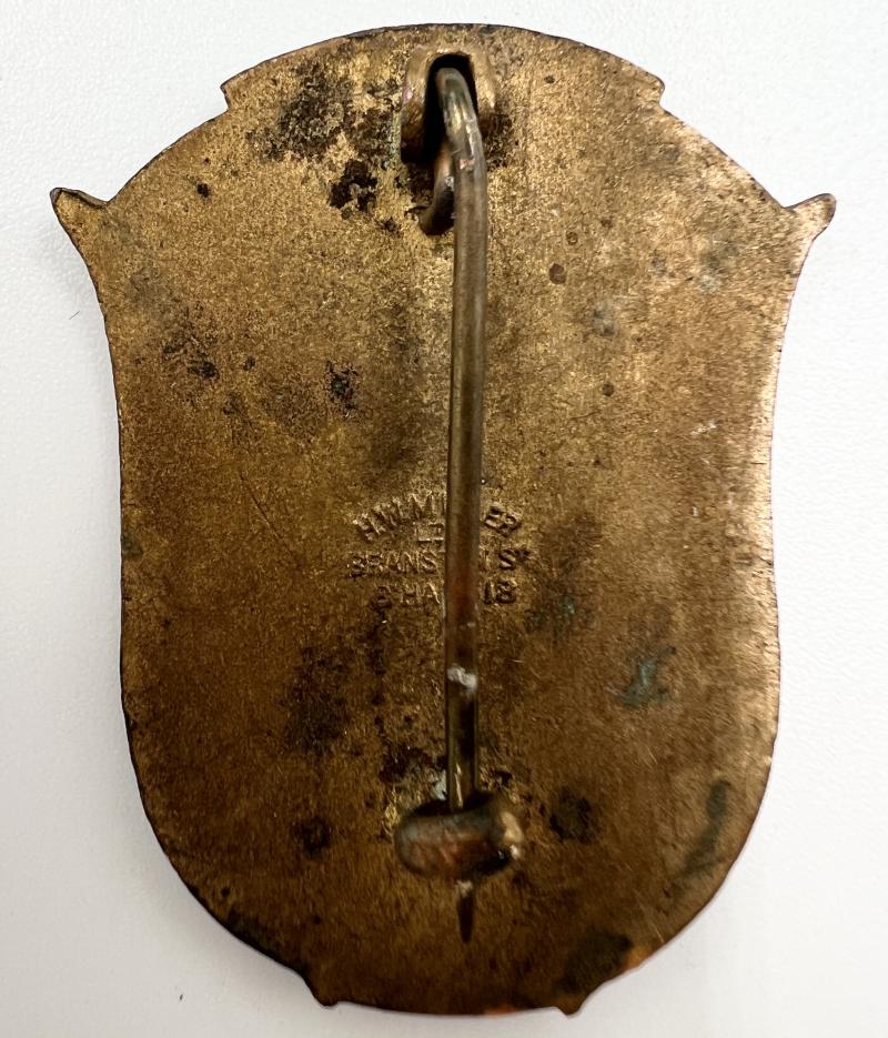 WW2 Free Czechoslovak Army Enamel 2 PESI PLUK (Infantry Regiment) 1940 Badge