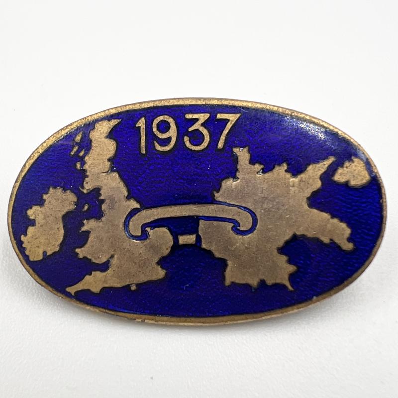 The Link 1937-1939 Anglo-German Fascist Officially Numbered Membership Lapel Badge