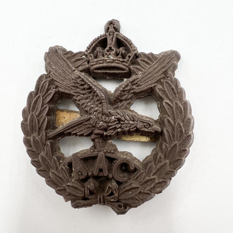 WW2 Army Air Corps Plastic Economy Issue Cap Badge