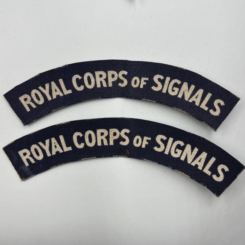 WW2 Royal Corps Of Signals Shoulder Titles