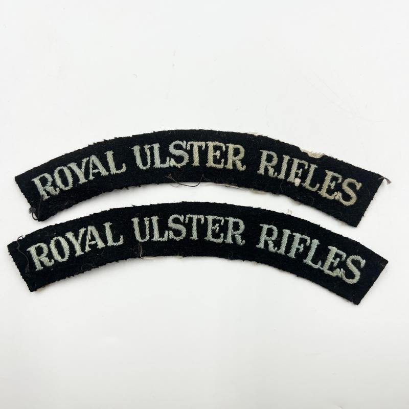 WW2 1st Battalion Royal Ulster Rifles Shoulder Titles