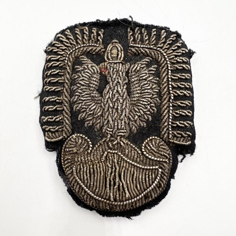 WW2 Polish Air Force Officers Cloth Cap Badge