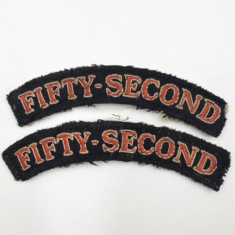 WW2 Fifty-Second Shoulder Titles