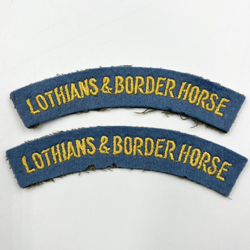 WW2 Lothians & Border Horse Yeomanry Shoulder Titles
