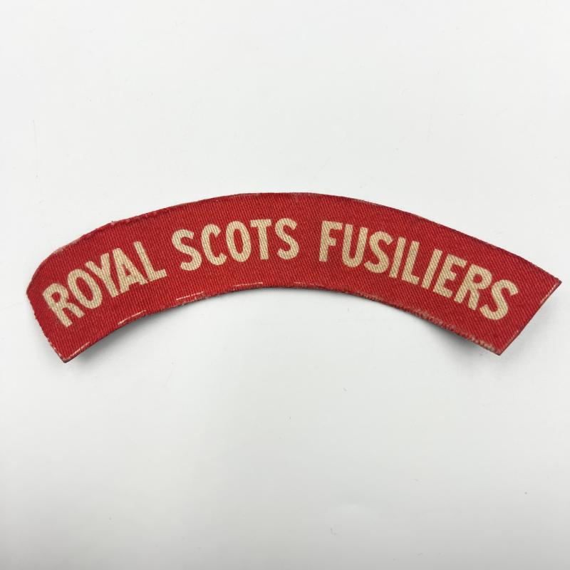 WW2 Royal Scots Fusiliers Shoulder Title