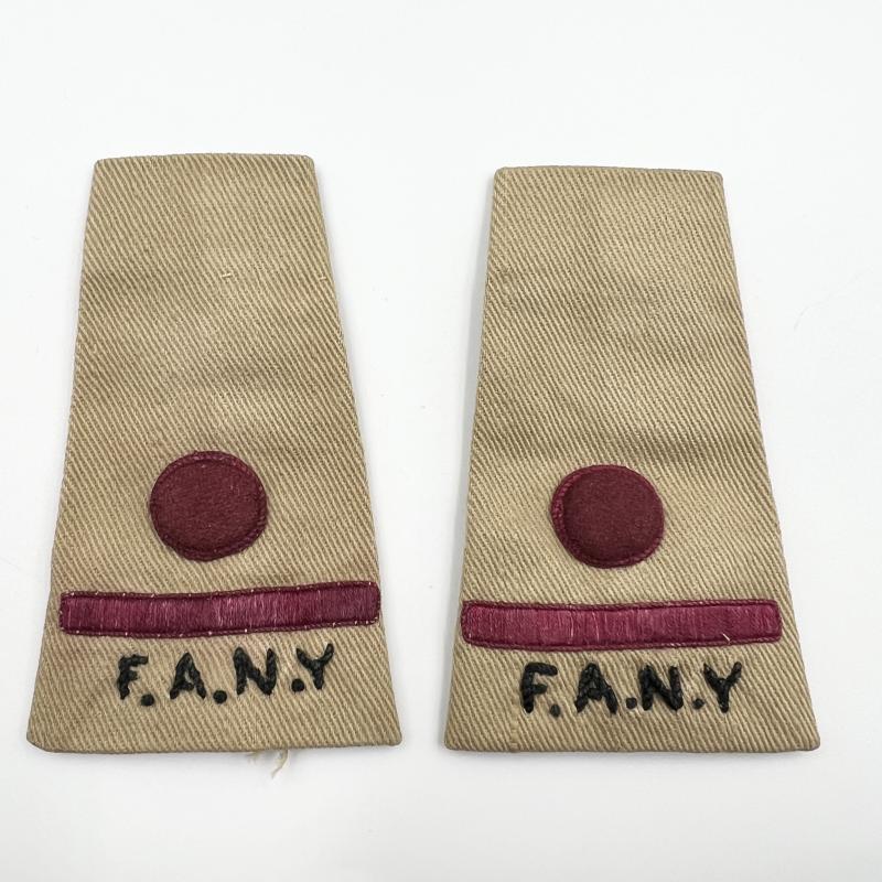 WW2 FANY First Aid Nursing Yeomanry Ensign Officer Cadet Rank Slides
