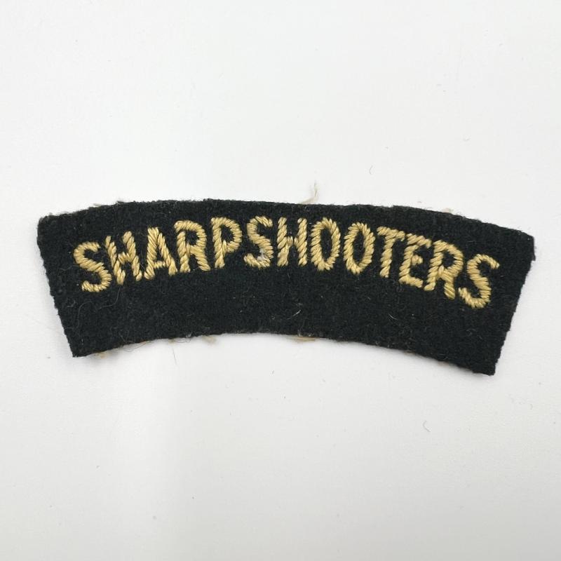 WW2 Sharpshooters 3rd County of London Yeomanry Shoulder Title