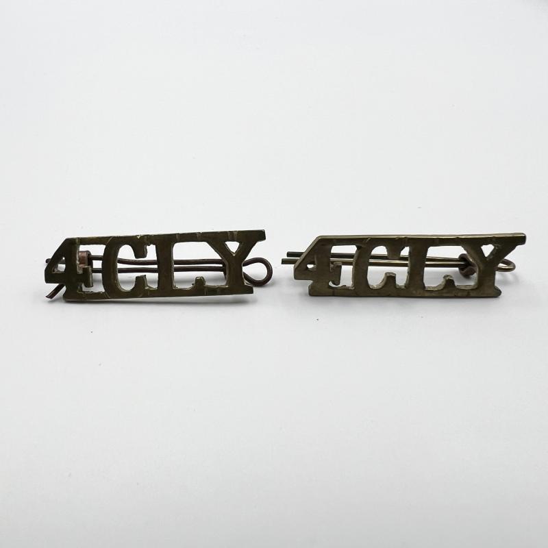 WW2 Sharpshooters 4th County of London Yeomanry Shoulder Titles